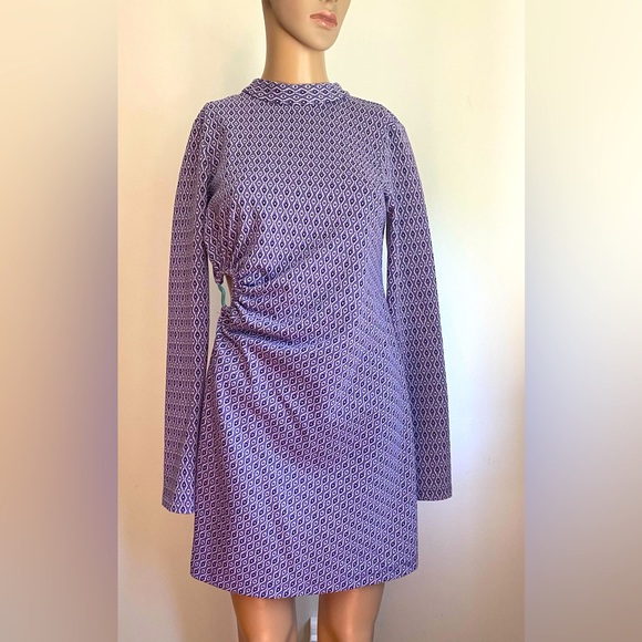 NWT! ZARA purple funky dress, size M - Picture 1 of 3